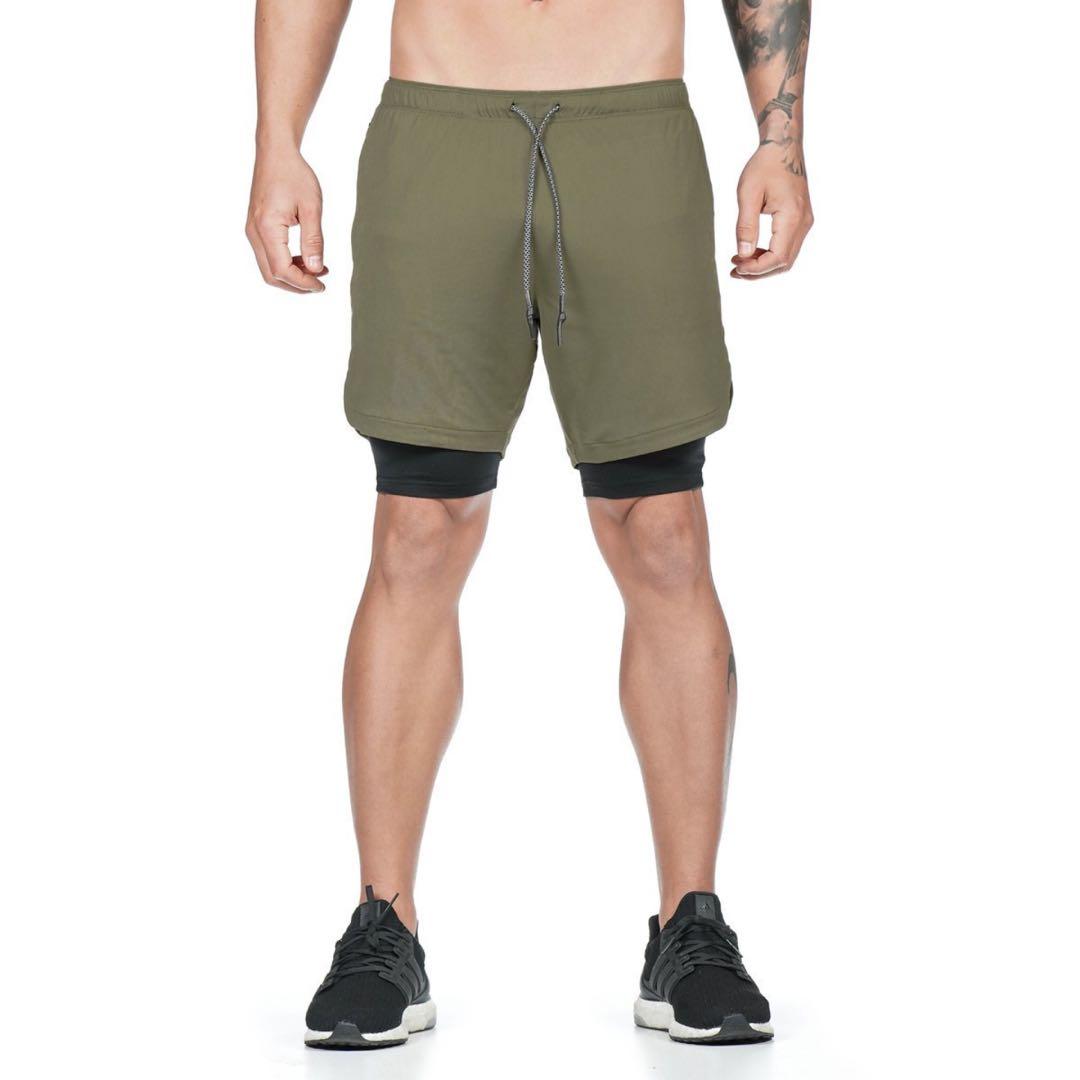 Men's shorts with inner tights, Women's Fashion, Activewear on