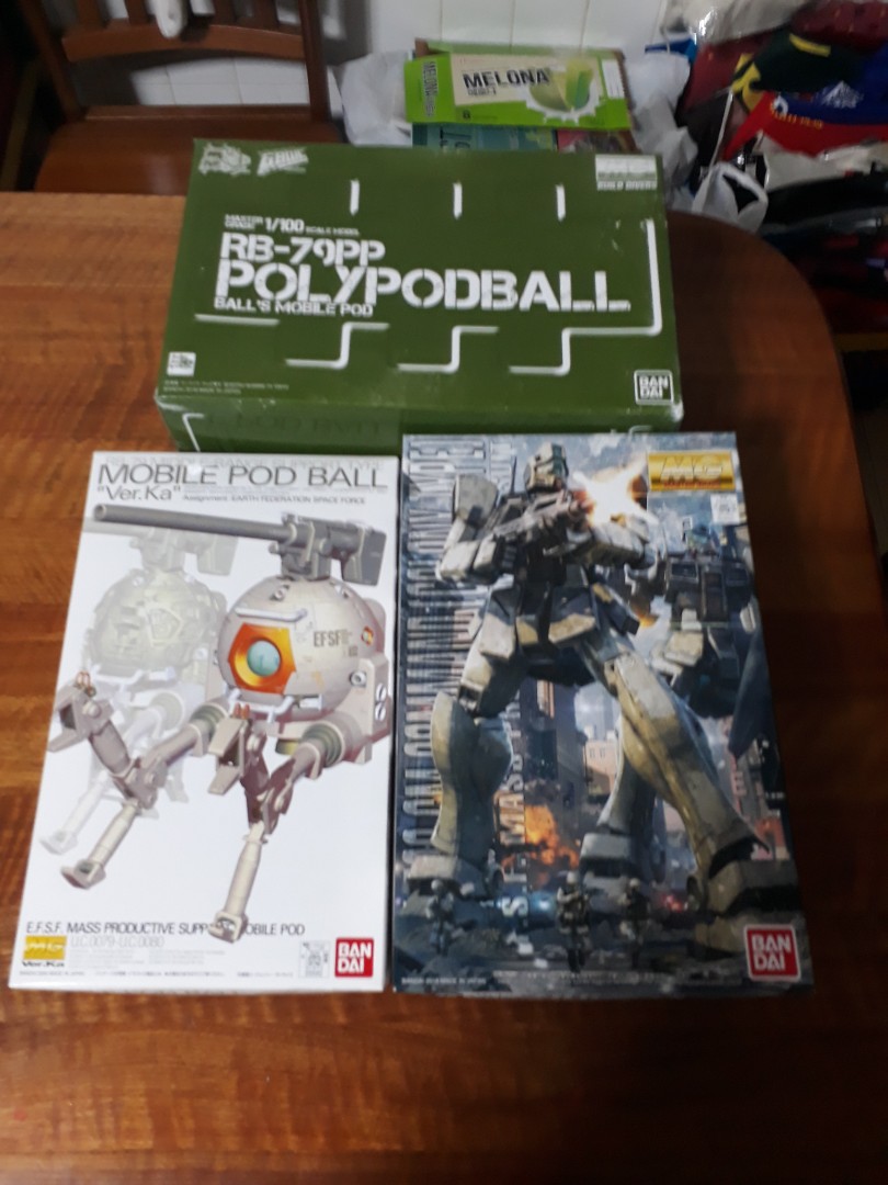 MG Poly Pod Ball, Ball, GM Command Space Type P Bandai Gundam, Hobbies ...