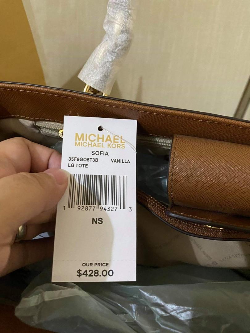 Michael kors sofia large tote vanilla 2025