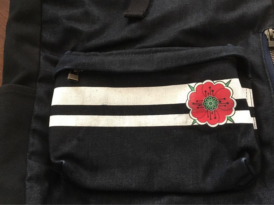 Momotaro B18 backpak poppy colletion, Fesyen Pria, Tas & Dompet