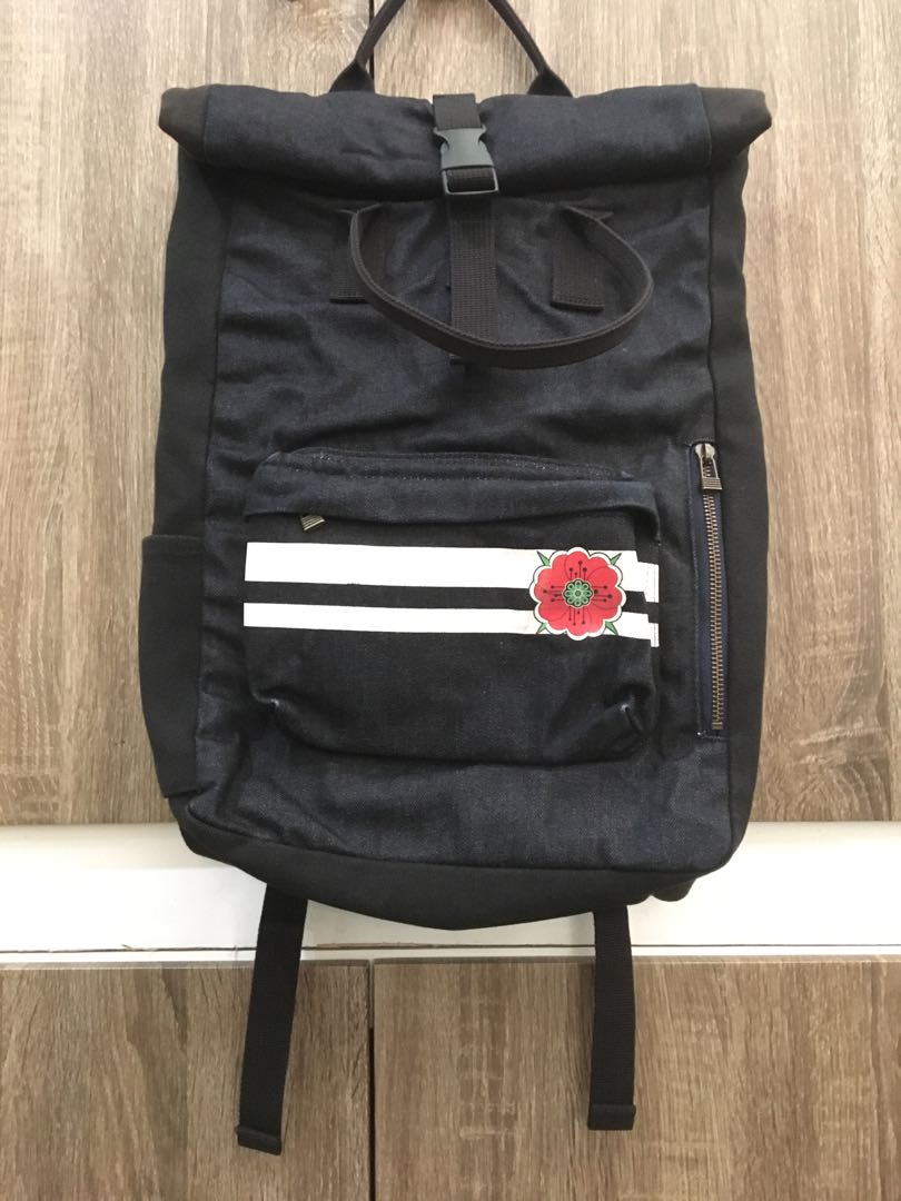 Momotaro B18 backpak poppy colletion, Fesyen Pria, Tas & Dompet