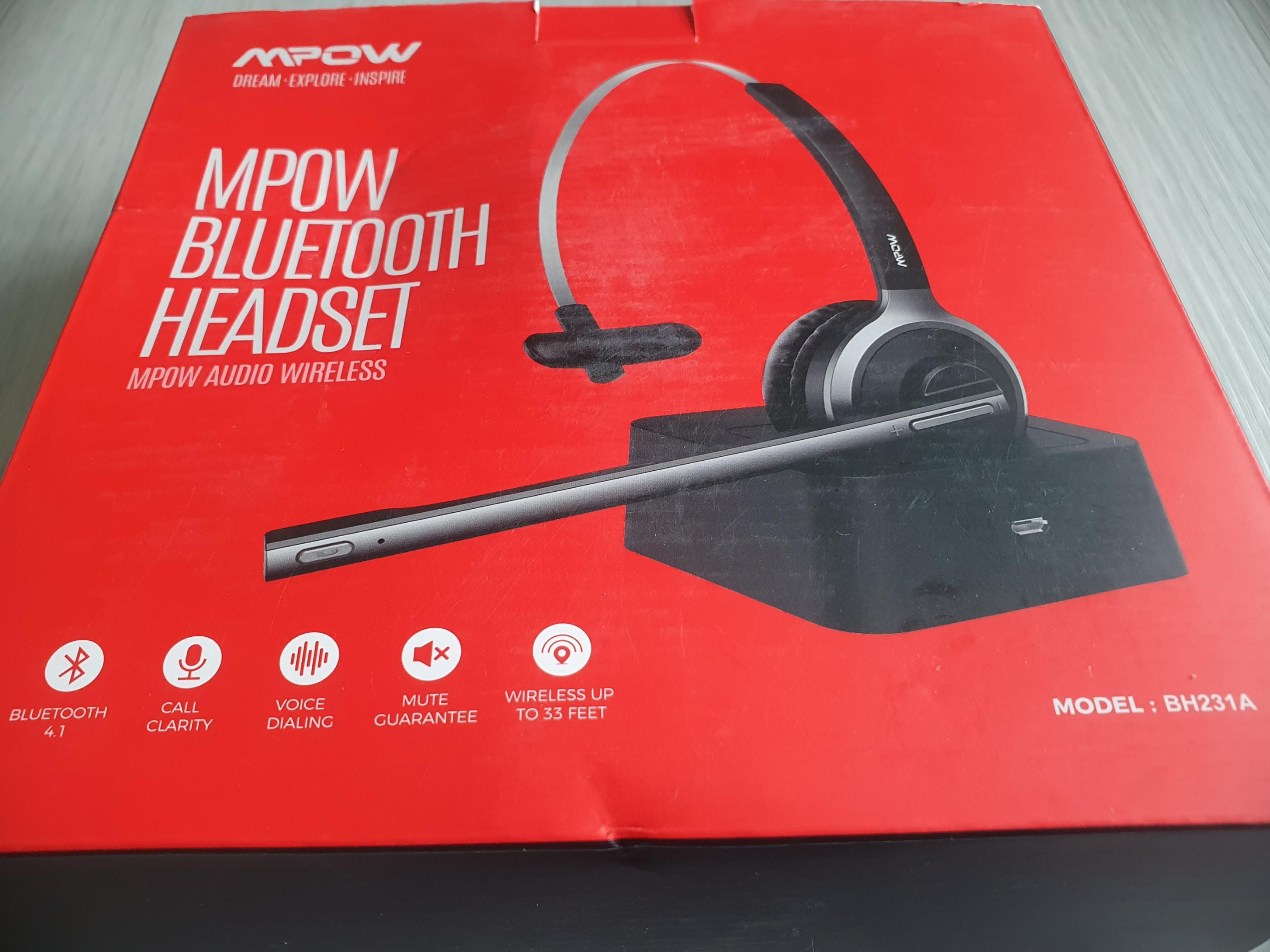 MPOW M5 Bluetooth Headset BH231A Audio Headphones Headsets on Carousell