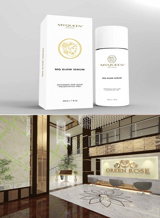 MyQueen Glow Serum 1tube (30ml) My Queen + Hotel Staycation Green Rose ...