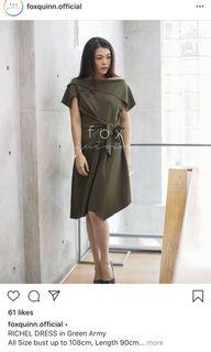 New foxquin dress green army