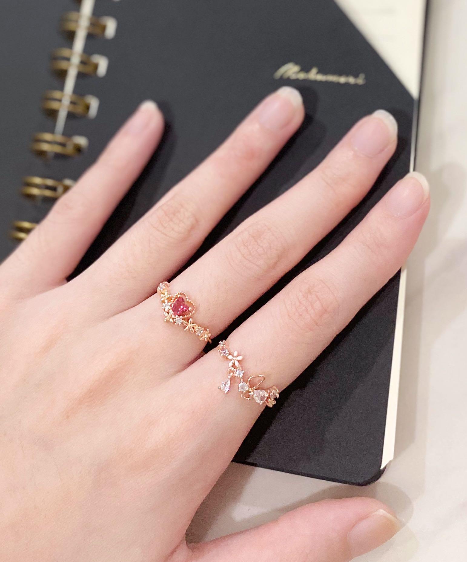 Cute rose gold rings top