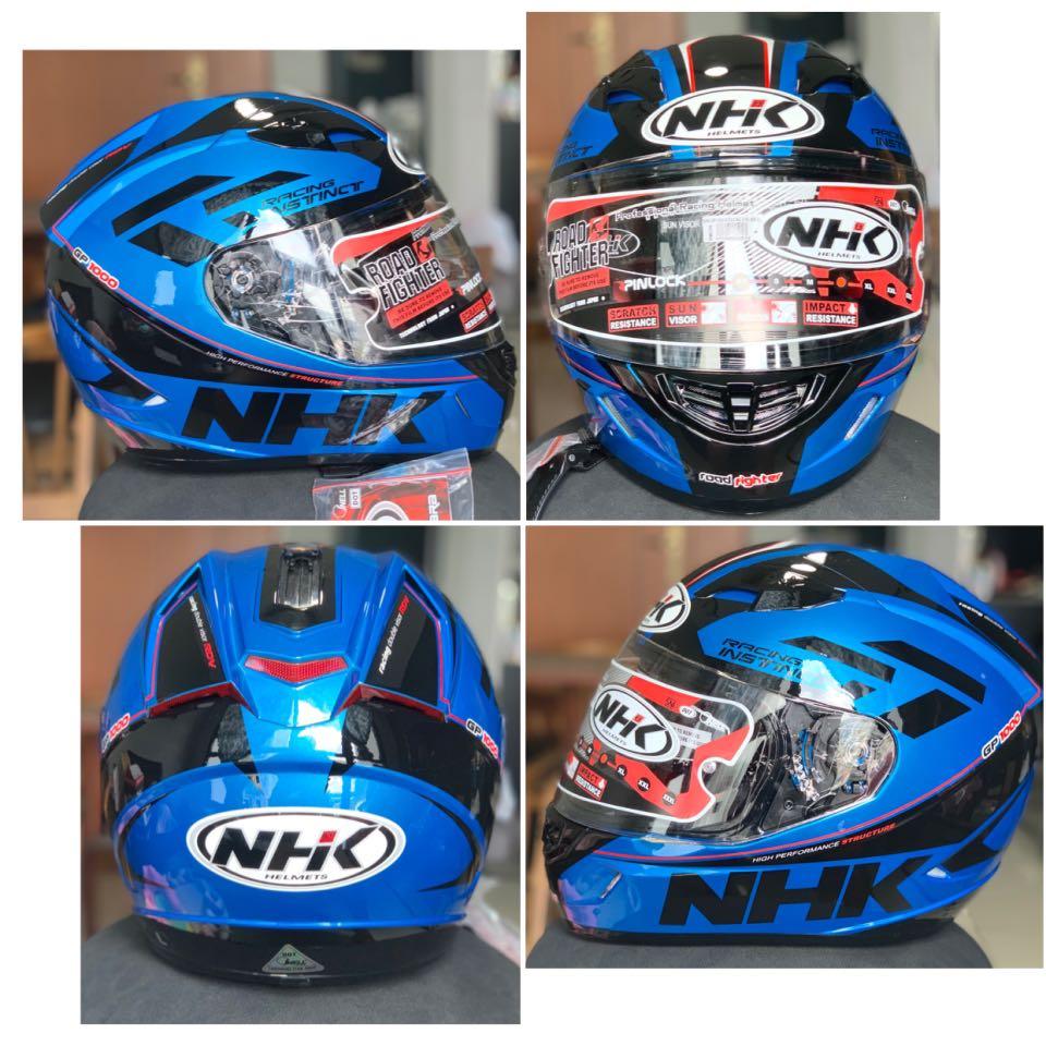 NHK Road Fighter Fullface Helmet Royal Blue Motorcycles