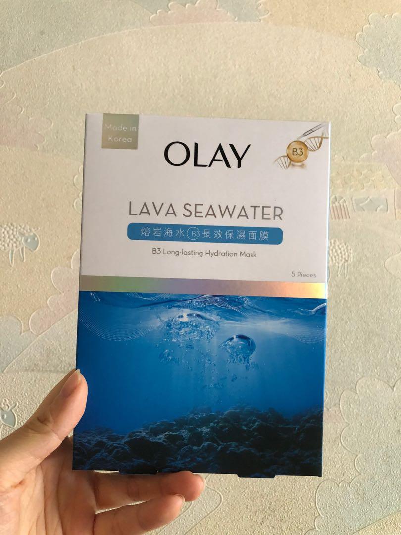 Olay 熔岩海水長效保濕面膜lava Seawater Masks 美容 化妝品 皮膚護理 Carousell