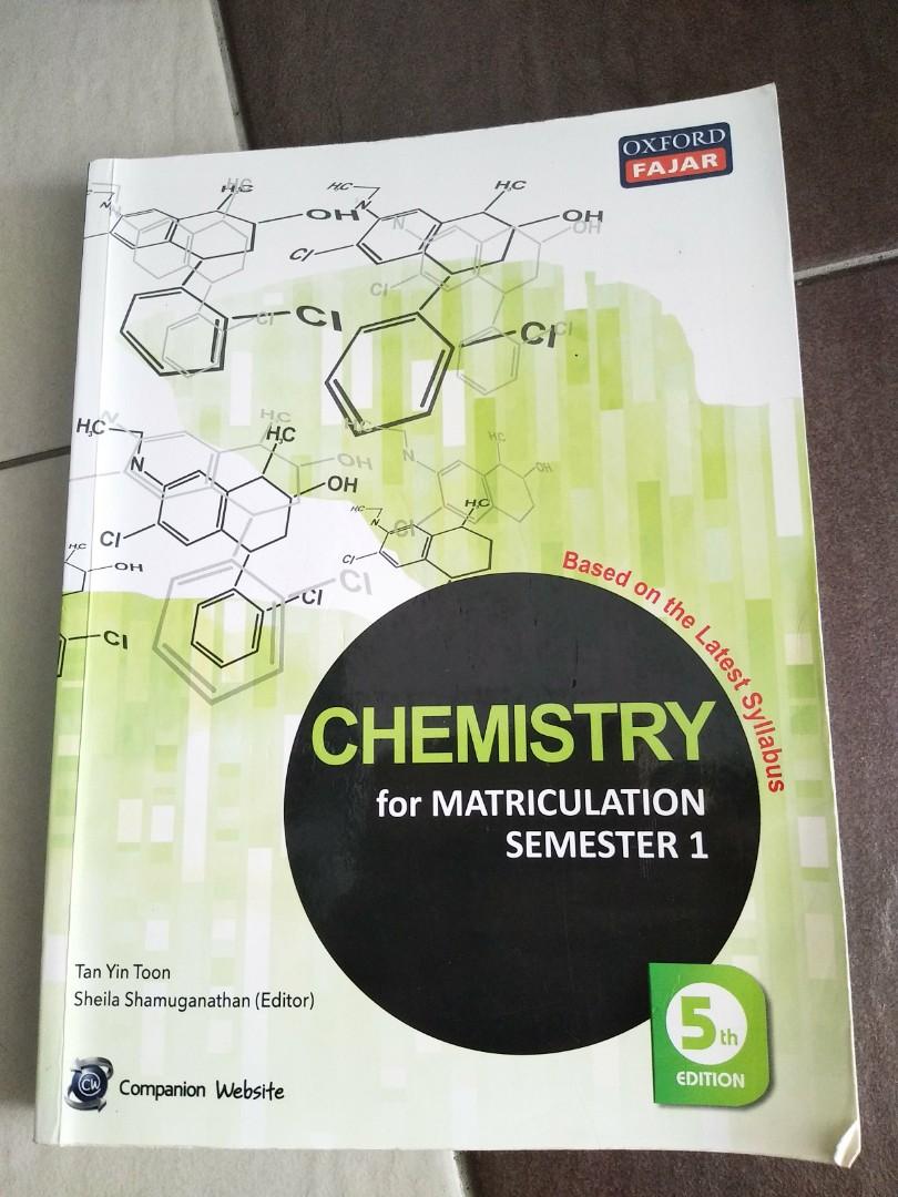 Oxford Fajar Chemistry Notes For Matriculation Semester 1 Textbooks On Carousell