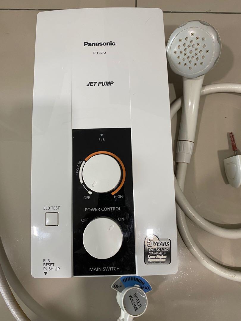 Panasonic DH-3JP2 Water Heater with Pump u0026 ELCB safety Feature (free 1x  mysterious gift), TV u0026 Home Appliances, Kitchen Appliances, Kettles u0026  Airpots on Carousell