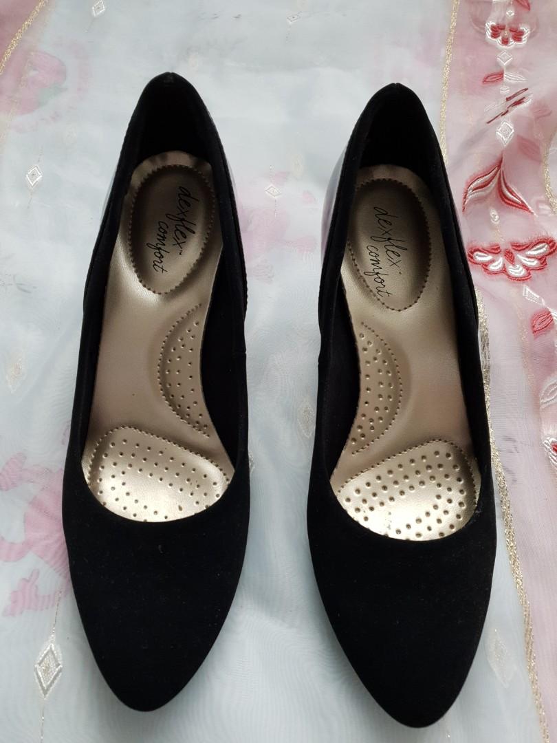 dexflex comfort black heels