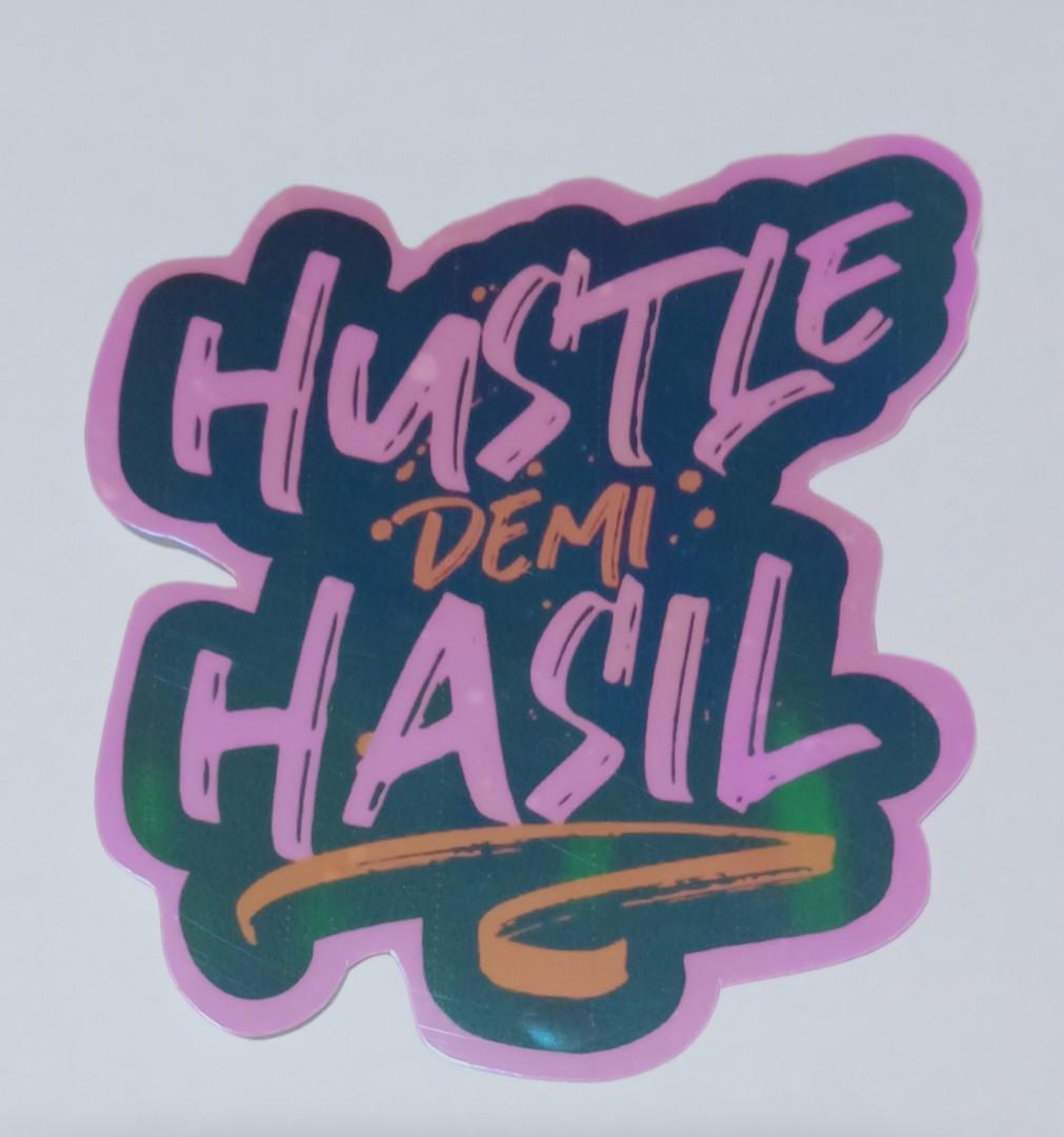 Pear Illumination Hustle Demi Hasil Die Cut Decal Sticker Car Accessories Accessories On Carousell