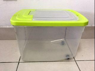Plastic Rice Container / Storage Box With Wheels