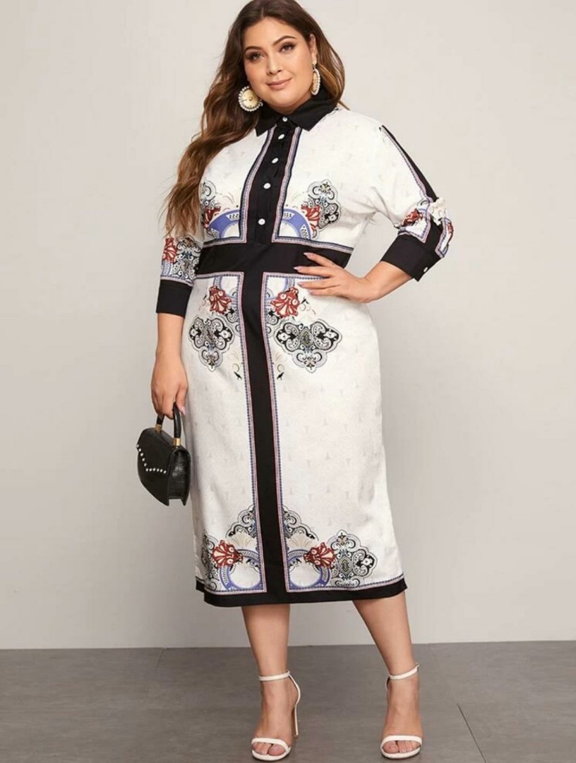 Plus Size Dress from SHEIN 3XL, Women's Fashion, Muslimah Fashion