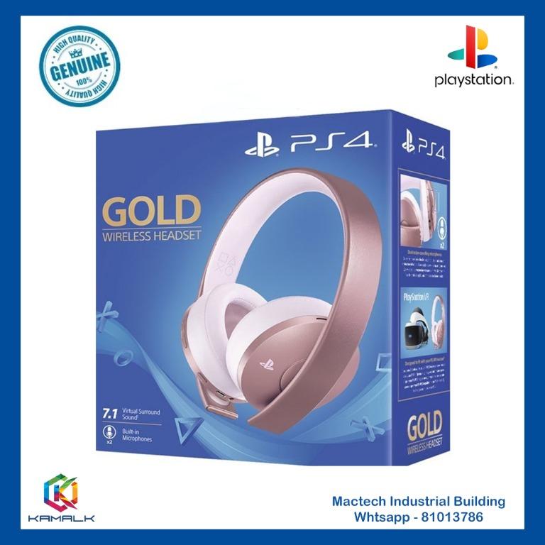 rose gold headset ps4
