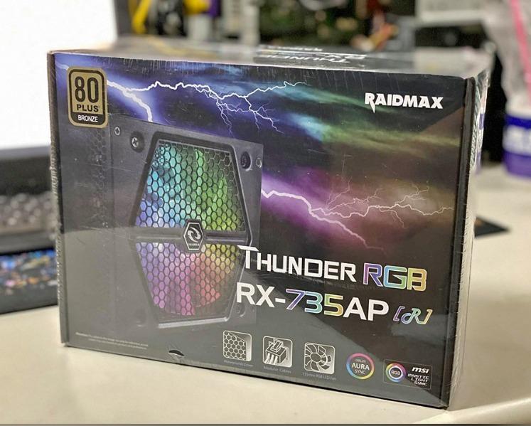 Raidmax 735w Thunder Rgb Semi Modular 80 Broze Power Supply Electronics Computer Parts Accessories On Carousell