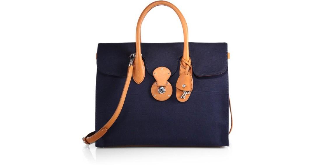 ralph lauren blue handbag