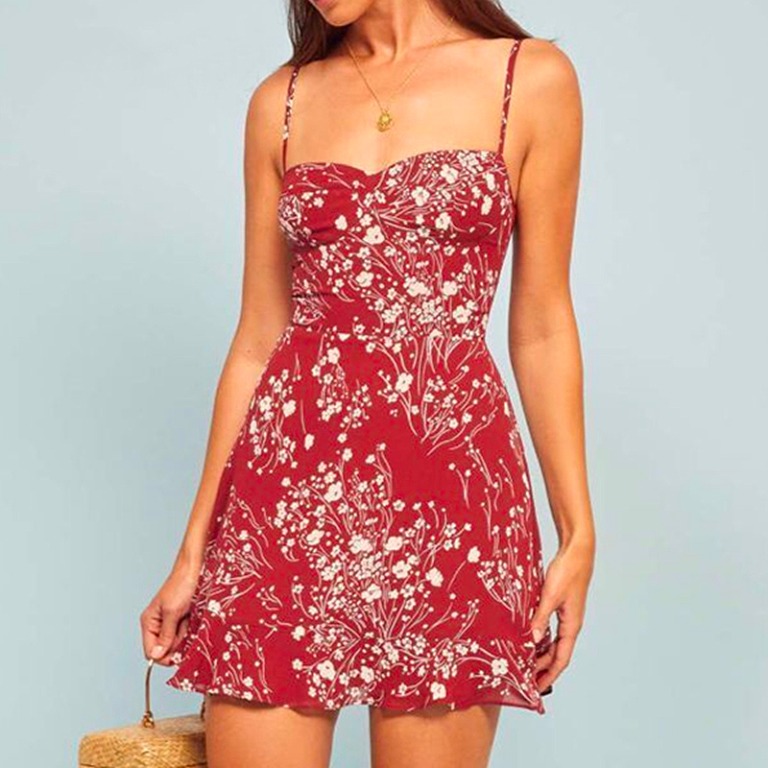 red floral dress uk