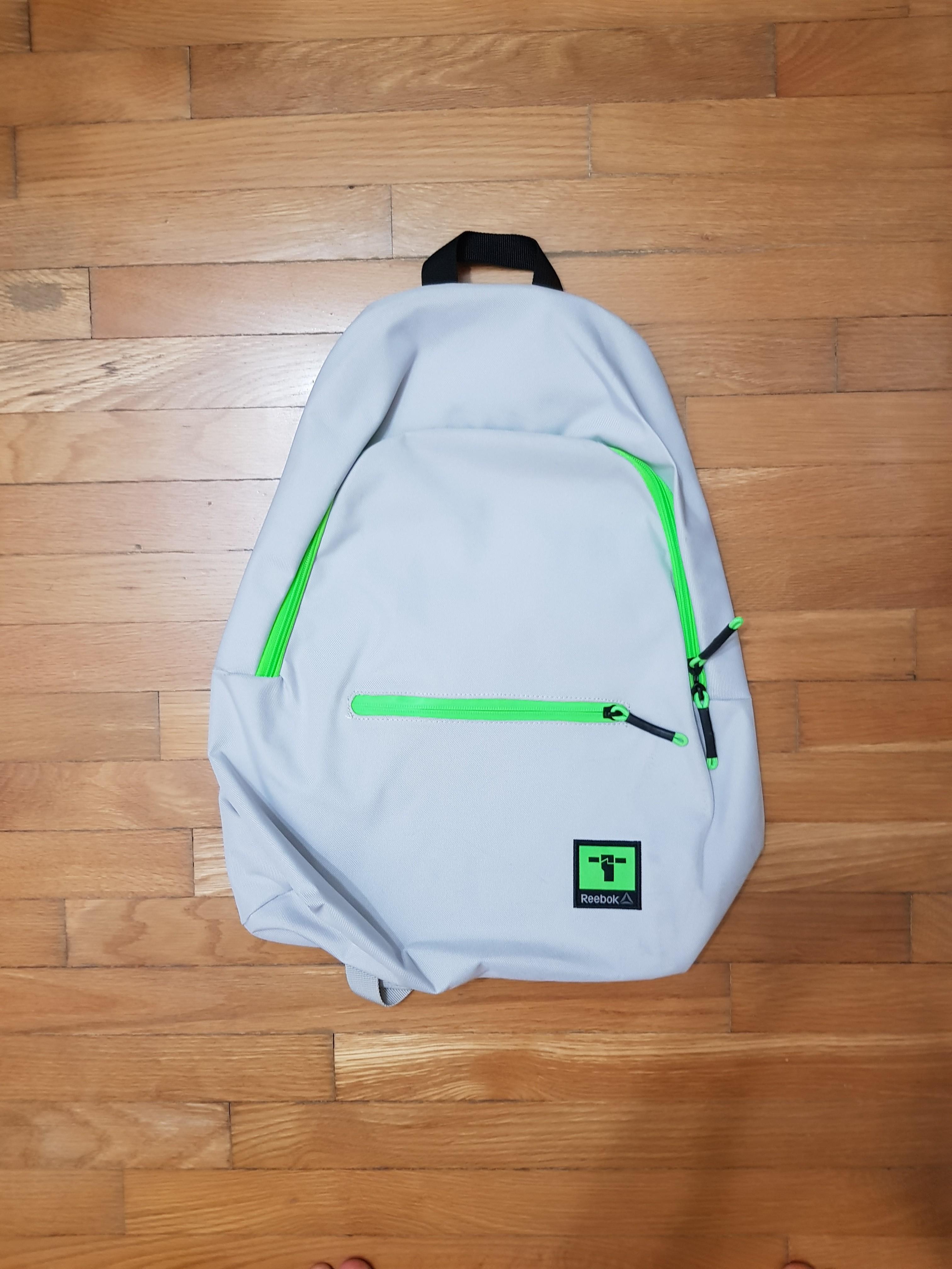 reebok grey backpack