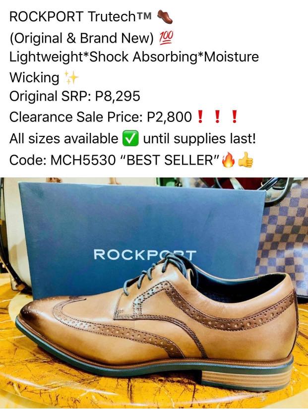 Rockport Men’s Truetech, Men's Fashion, Footwear, Dress Shoes on Carousell