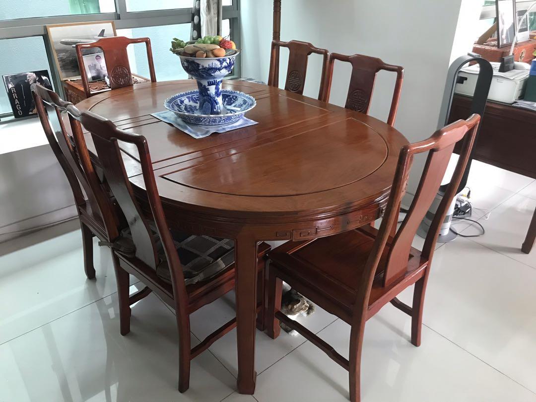 Rosewood Dining Set 8 Place Furniture Tables Chairs On Carousell