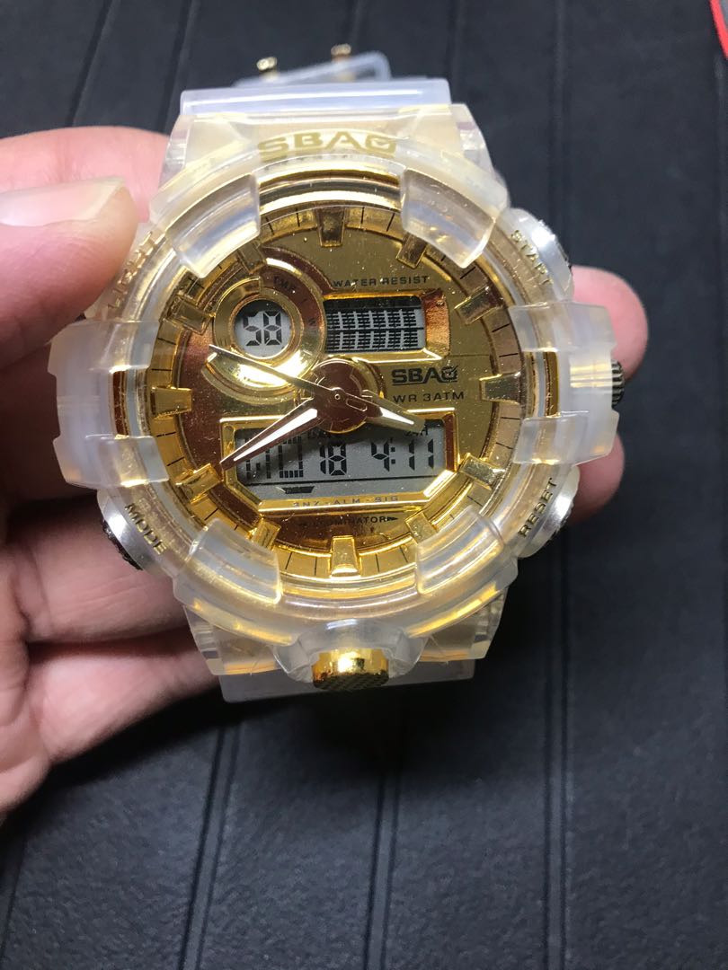Sbao discount watch gold