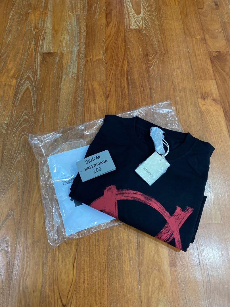Size XS Vetements Anarchy Tee Men s Fashion Tops Sets Tshirts Polo Shirts on Carousell