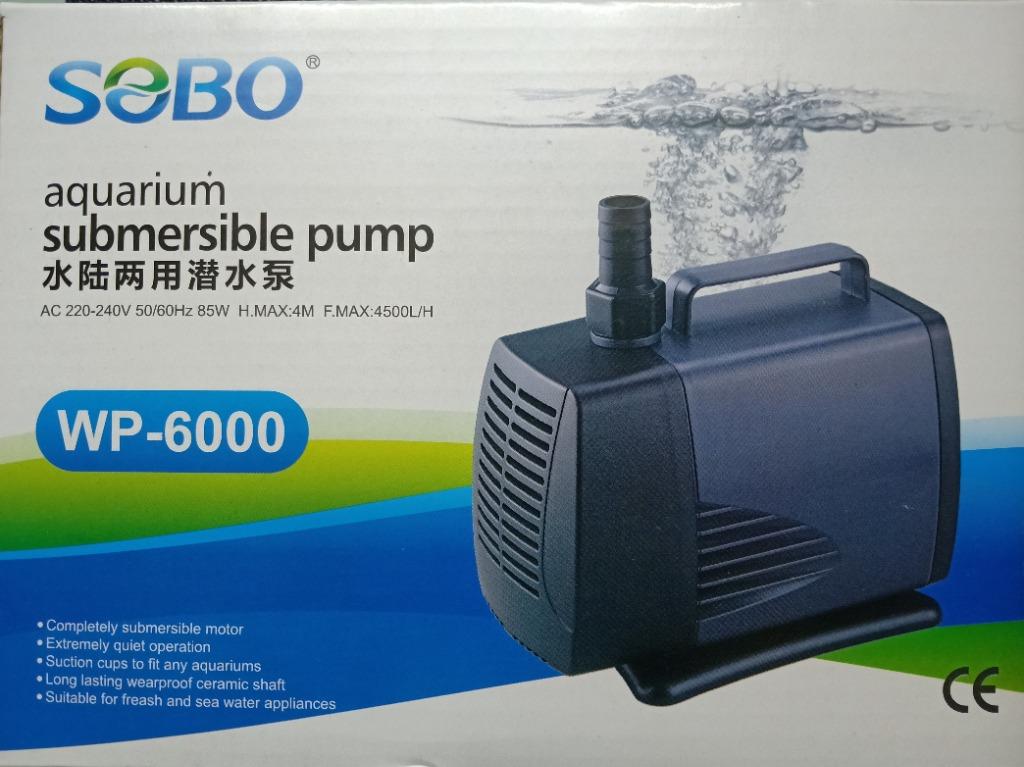 Sobo Aquarium Submersible Water Pump Wp 6000 85w Aquaponics