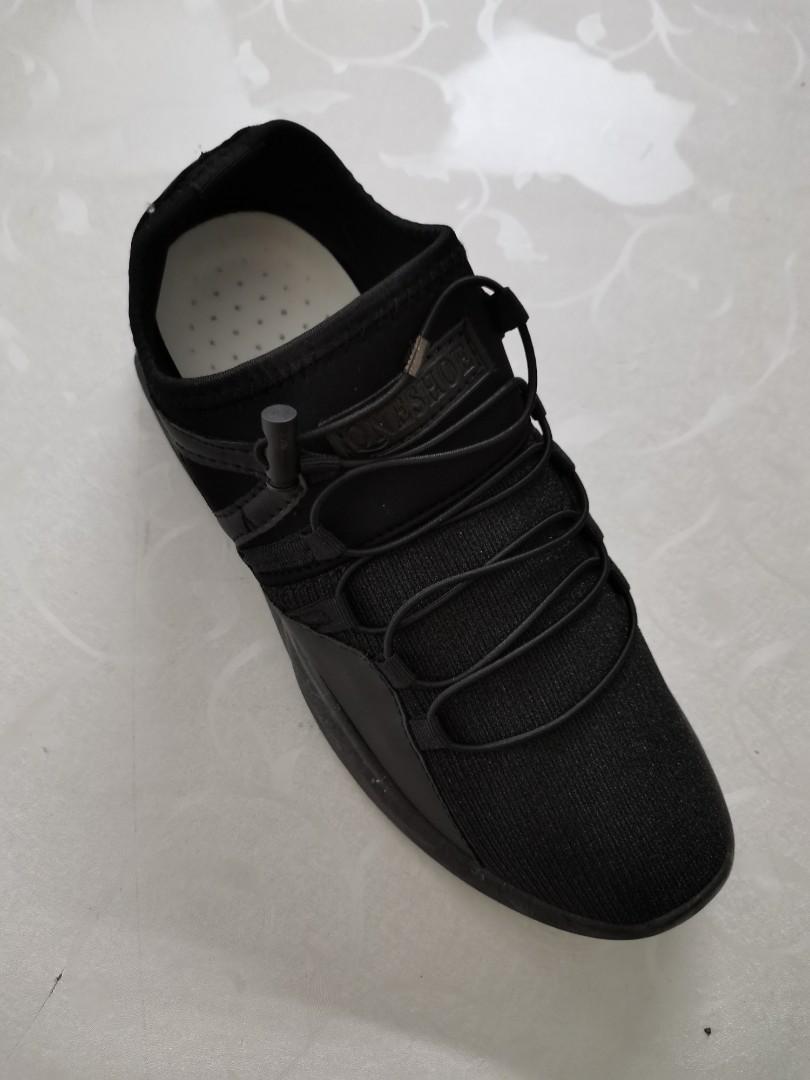 black bottom sneakers