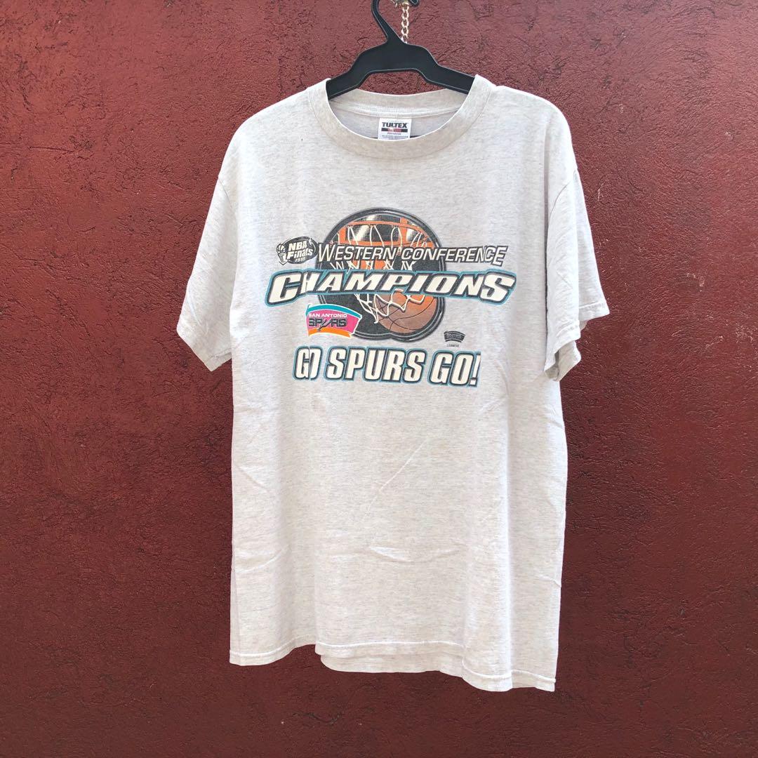 Spurs Western Conference Champions Vintage Tee Men S Fashion Tops Sets Tshirts Polo Shirts On Carousell