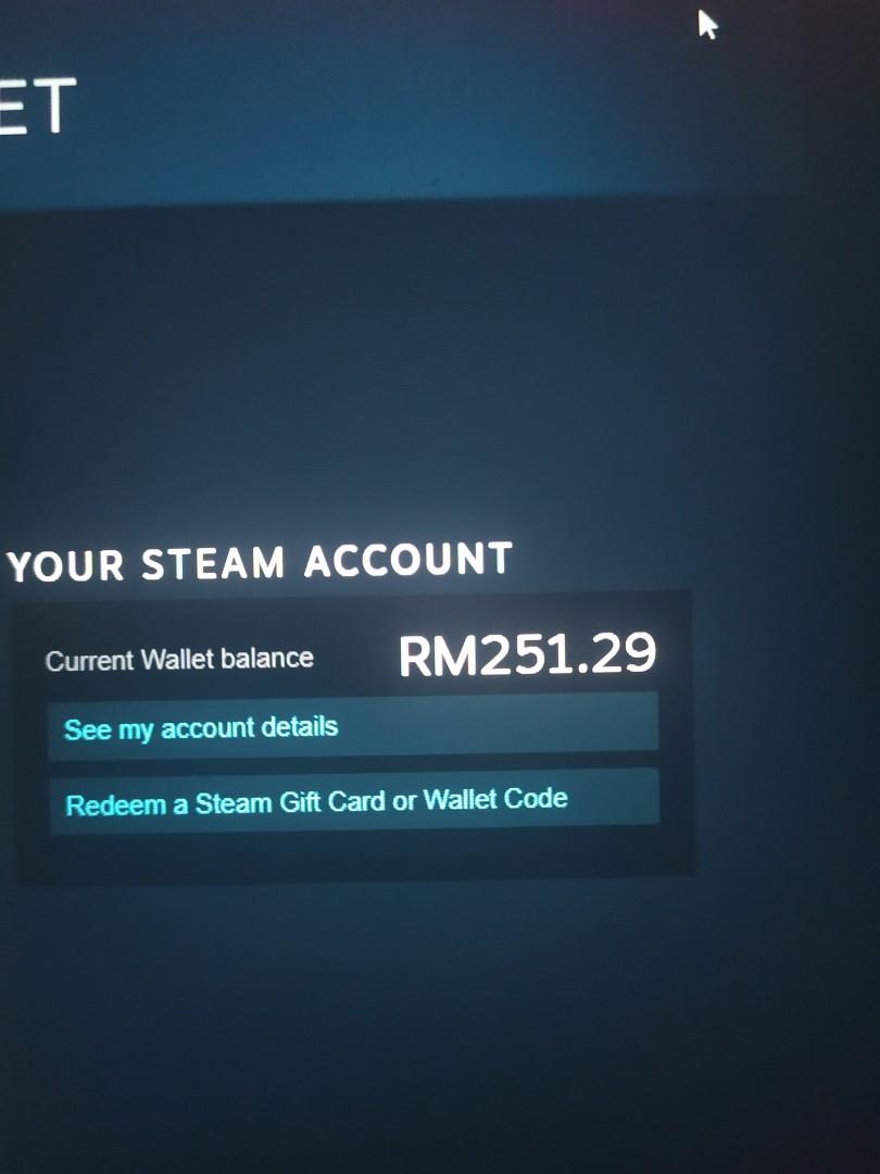 Steam Wallet Balance Rm200 This Week Offer 30 July 6 August Video Gaming Others On Carousell - how to get robux with your steam wallet