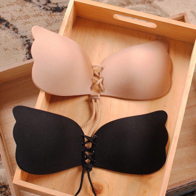Women's Silicone Gel Invisible Bra Self-adhesive Push Up Strapless Buckle  bra 