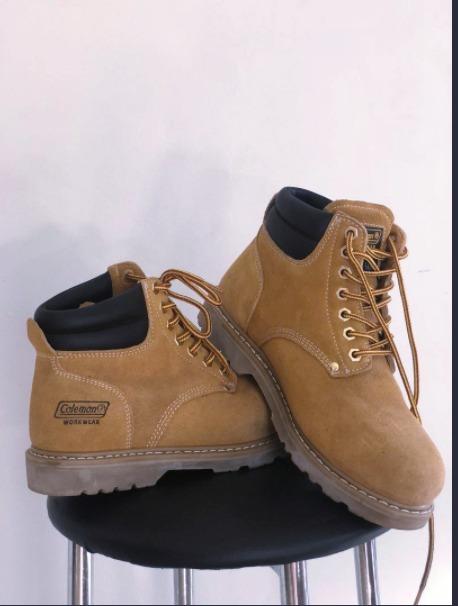 Tan Leather Steal Toe Coleman Workwear Boots Men s Fashion Footwear Boots on Carousell