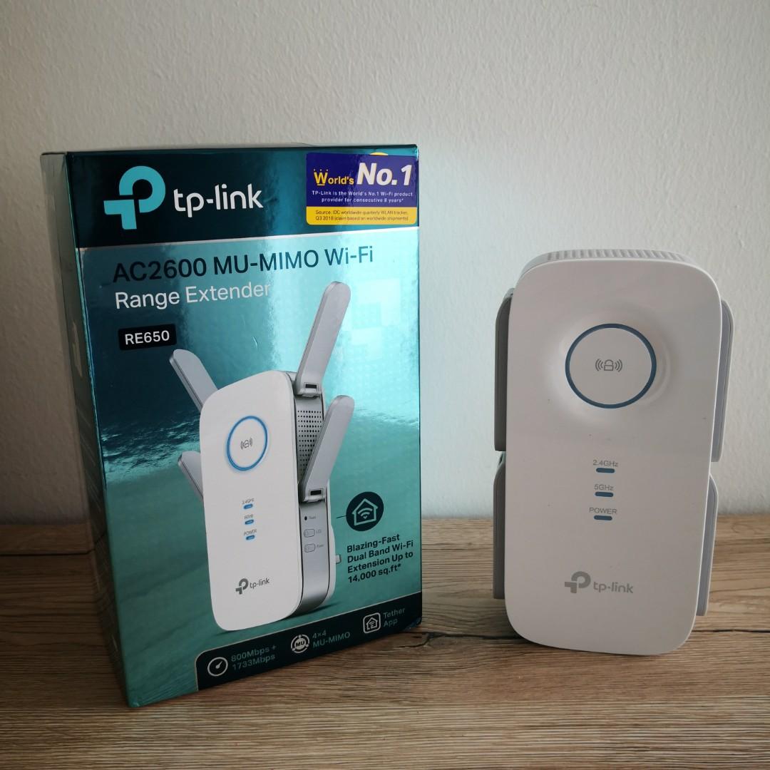 Tp Link Re650 Ac2600 Wifi Extender New Electronics Computer Parts Accessories On Carousell