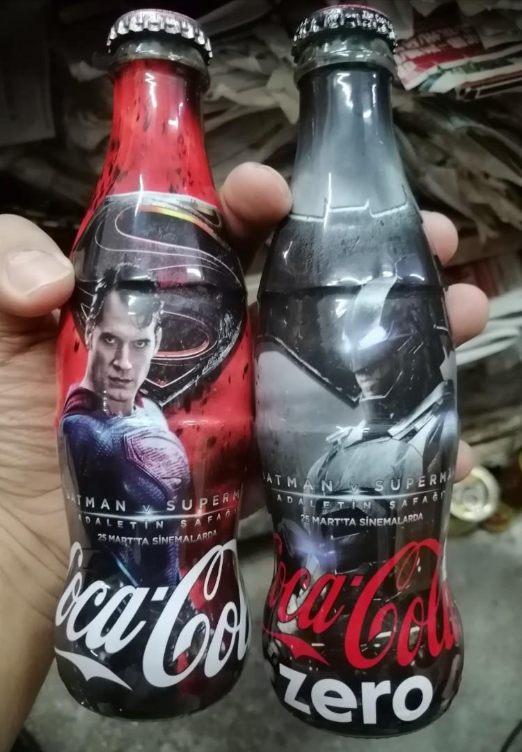 Turkey Coca-Cola Superman vs Batman set, Food & Drinks, Beverages on  Carousell