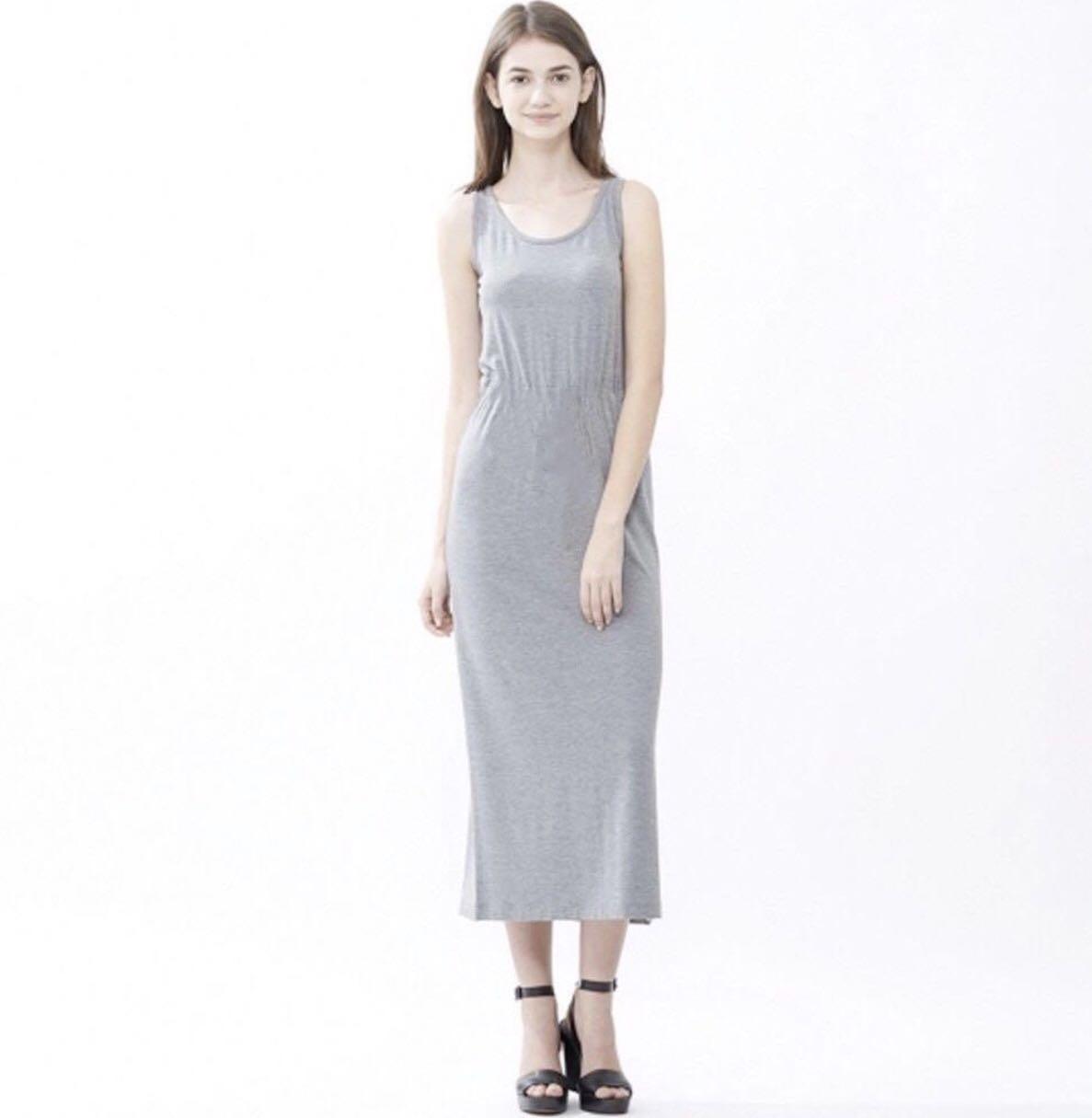women's blue maxi dress