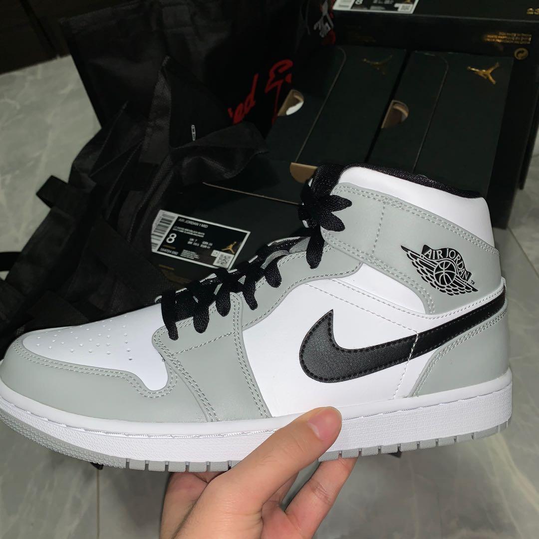 Air jordan 1 mid light smoke grey dior Outlet