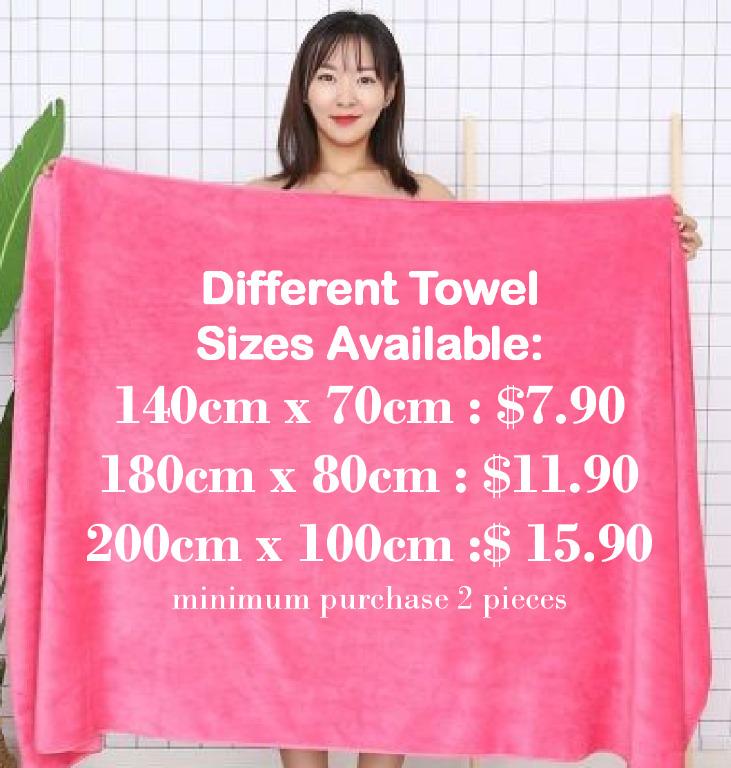 huge bath towels