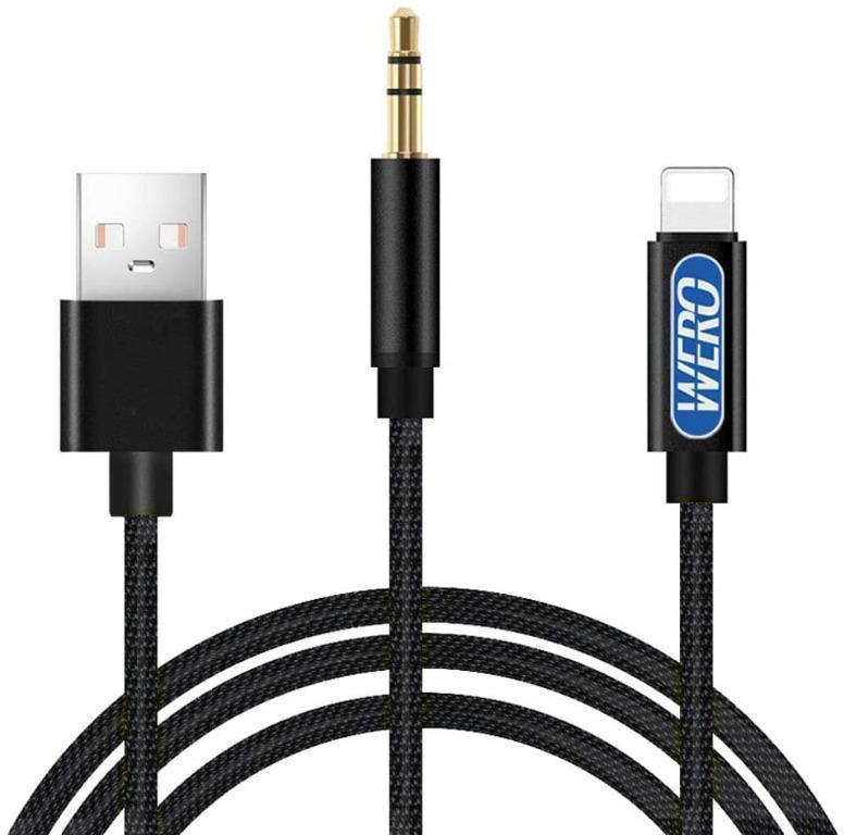 Wero 3 5mm Jack Aux Lead Cable For Car Vehicle Home Stereo Headphone Applicable For Iphone 11 Pro Xs Max X 8 7 Plus 6s 6 Ipad Ios13 Audio Output Black Cord Electronics Others On Carousell