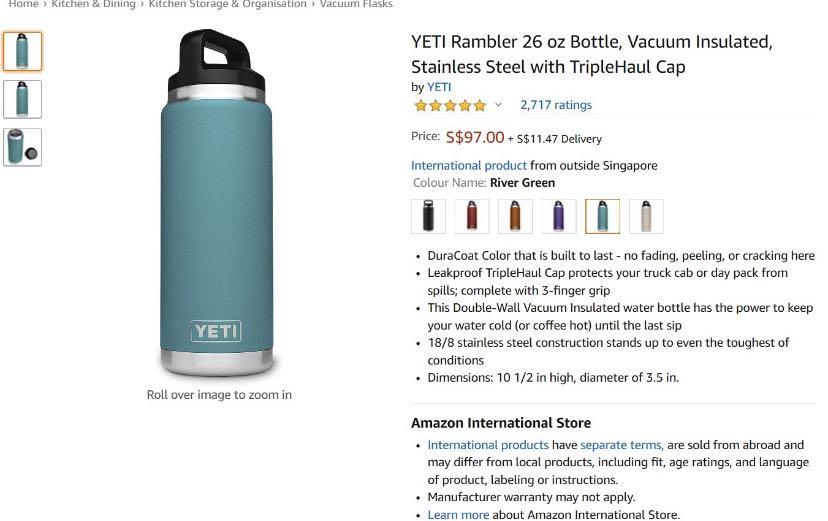 YETI - Rambler - 36oz Bottle - Pacific Blue