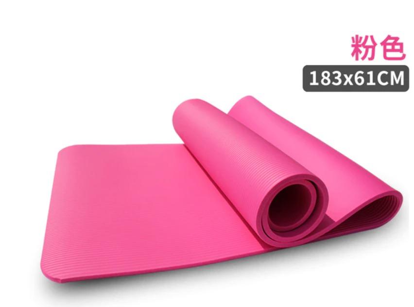 Instock Yoga Mat Thickness 10mm [1.8m x 0.6m], Sports Equipment