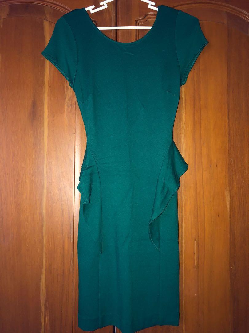 zara emerald dress