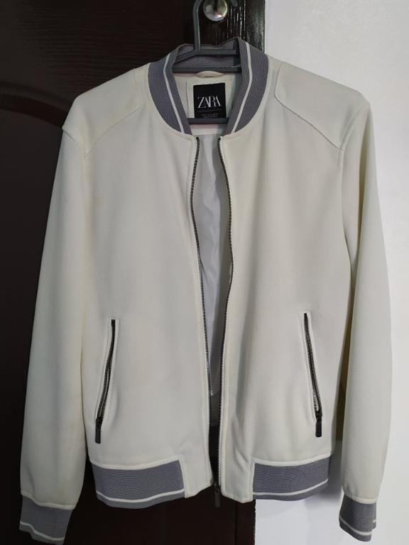 Zara man white jacket store