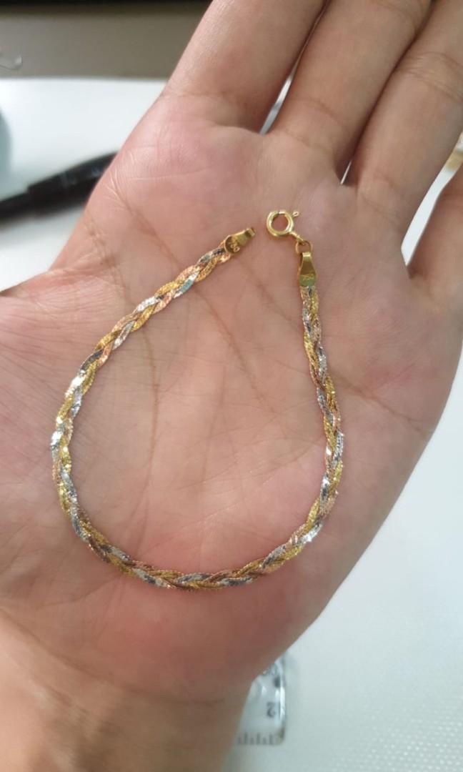 Tricolor gold bracelet deals