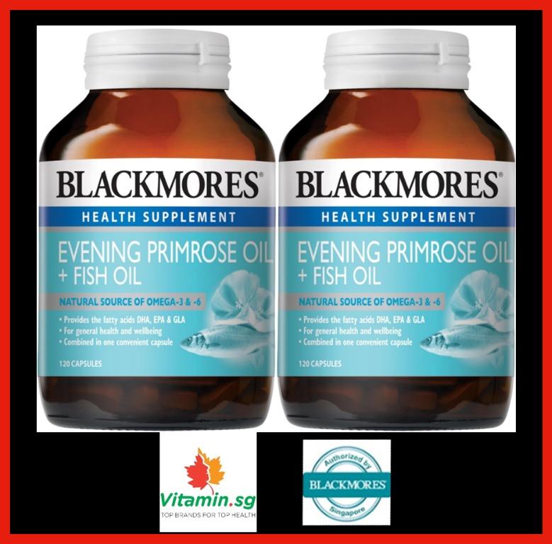 30 Off Blackmores Evening Primrose Oil Fish Oil 120 Caps X 2 Bottles Health Beauty Bath Body On Carousell