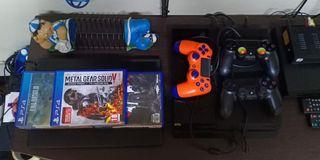 500 gb Ps4 phat with ps camera and 11 blu ray cd games.