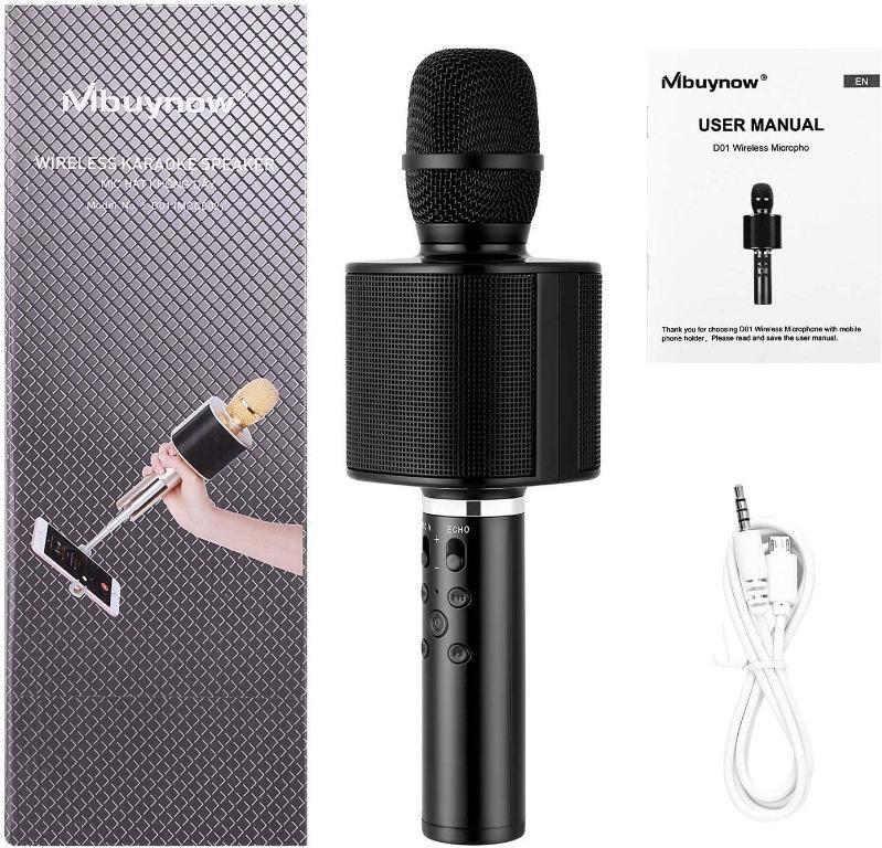 A845 Karaoke Microphone For Kids Mbuynow Wireless Microphone Bluetooth 4 2 With Speaker Loud Phone Holder Selfie Stick Tws Connectable Another Microphone For Singing Together In Home Christmas Party Electronics Others On Carousell