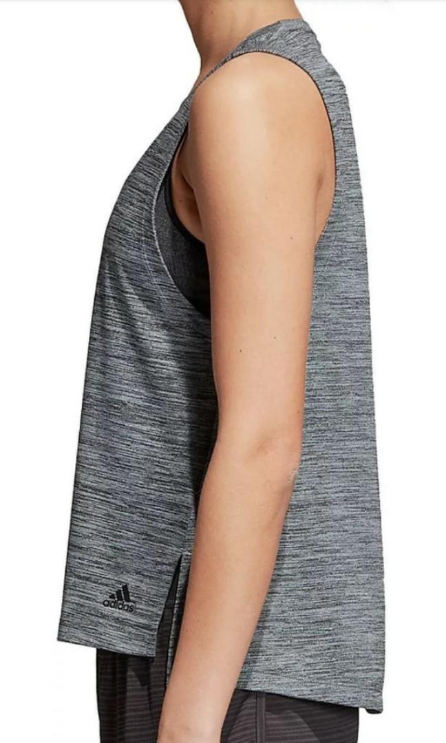 Adidas Boxy Light Womens Training Vest Tank Top Grey Women s Fashion Tops Sleeveless on Carousell