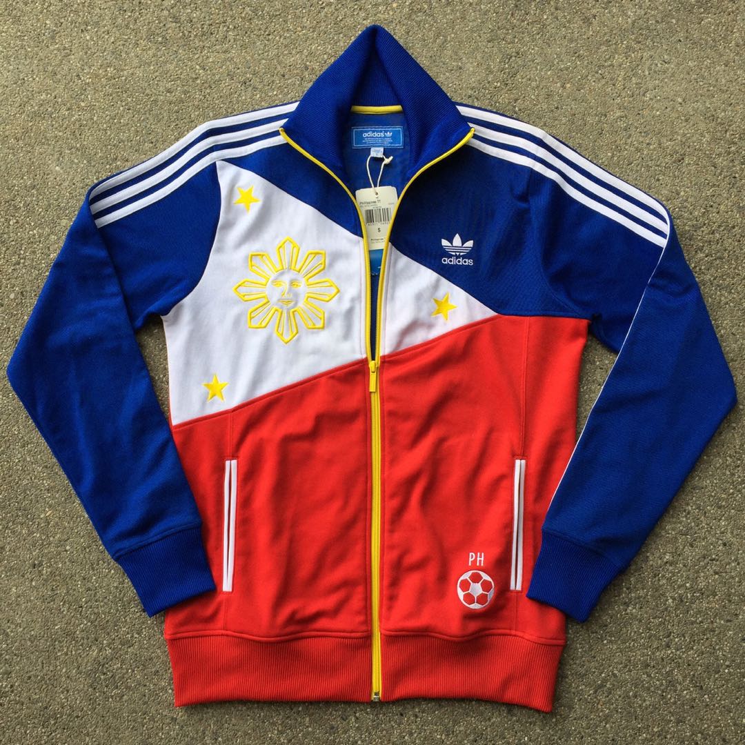 Adidas Originals track jacket Philippines Pilipinas Manila flag blue ...