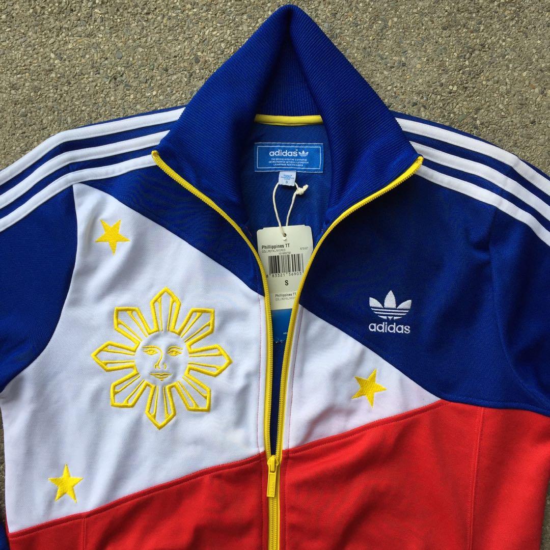 Adidas Originals track jacket Philippines Pilipinas Manila flag blue ...