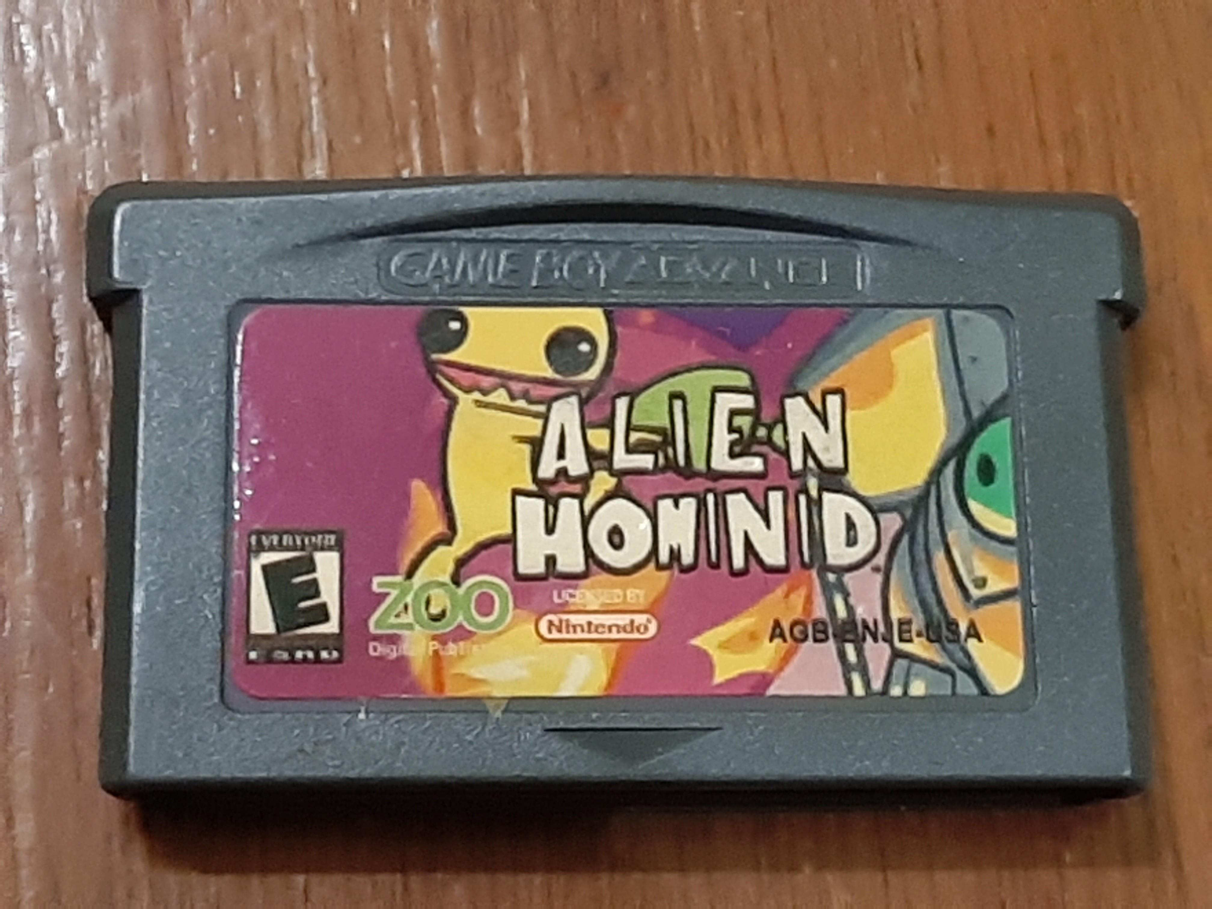 Alien Hominid Nintendo GBA SP (gameboy) bootleg game/ cartridge
